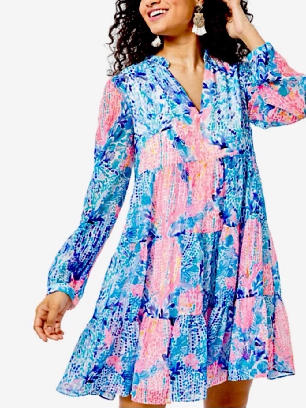 Lilly Pulitzer Sarita Swing Dress in Resort White Sway With Me size 14